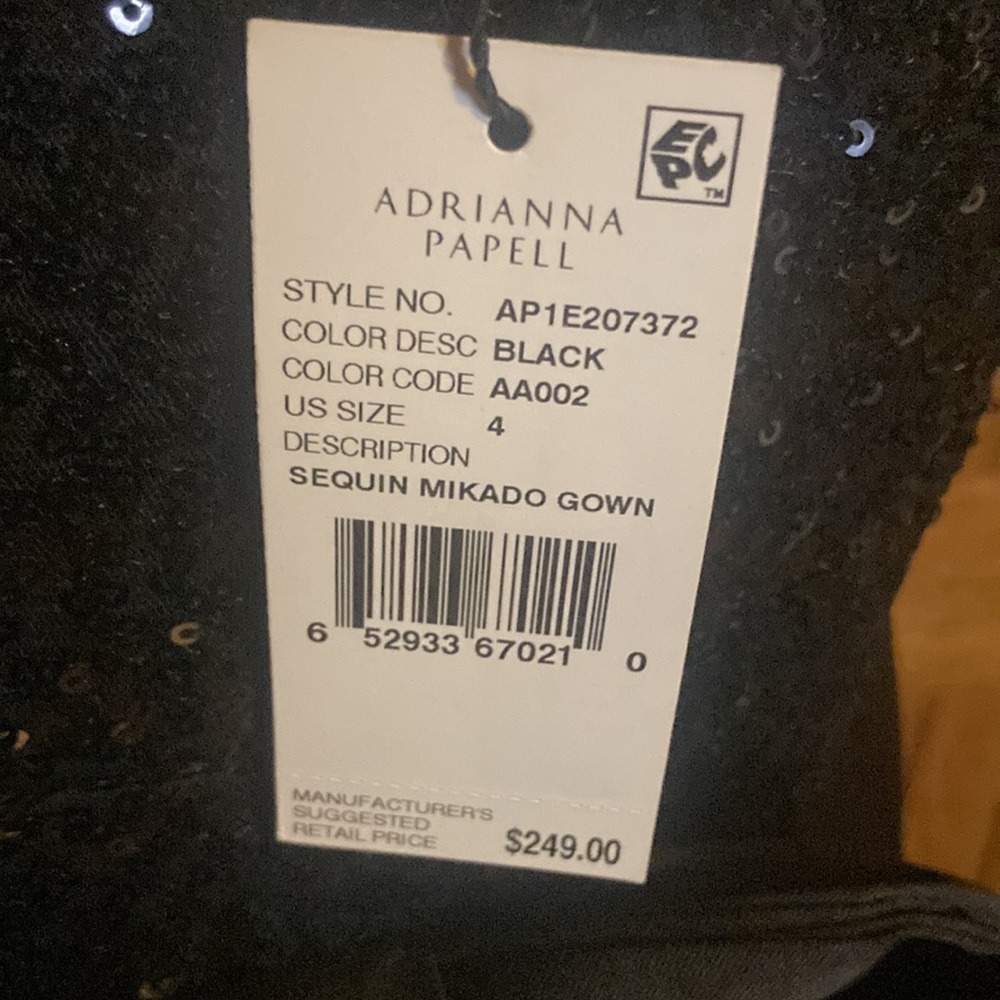 Adrianna Papell black evening dress - Picture 10 of 14